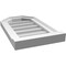 Ekena Millwork Octagonal Top Surface Mount PVC Gable Vent w/ 2"W x 2"P Brickmould Sill Frame, 12"W x 20"H GVPOT12X2003SN - alternate 3